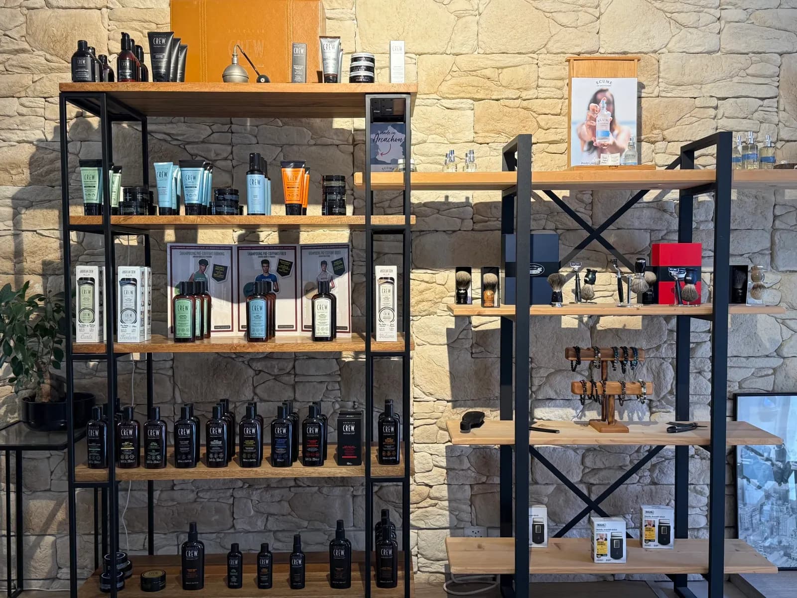 Les produits de soin en vente au salon