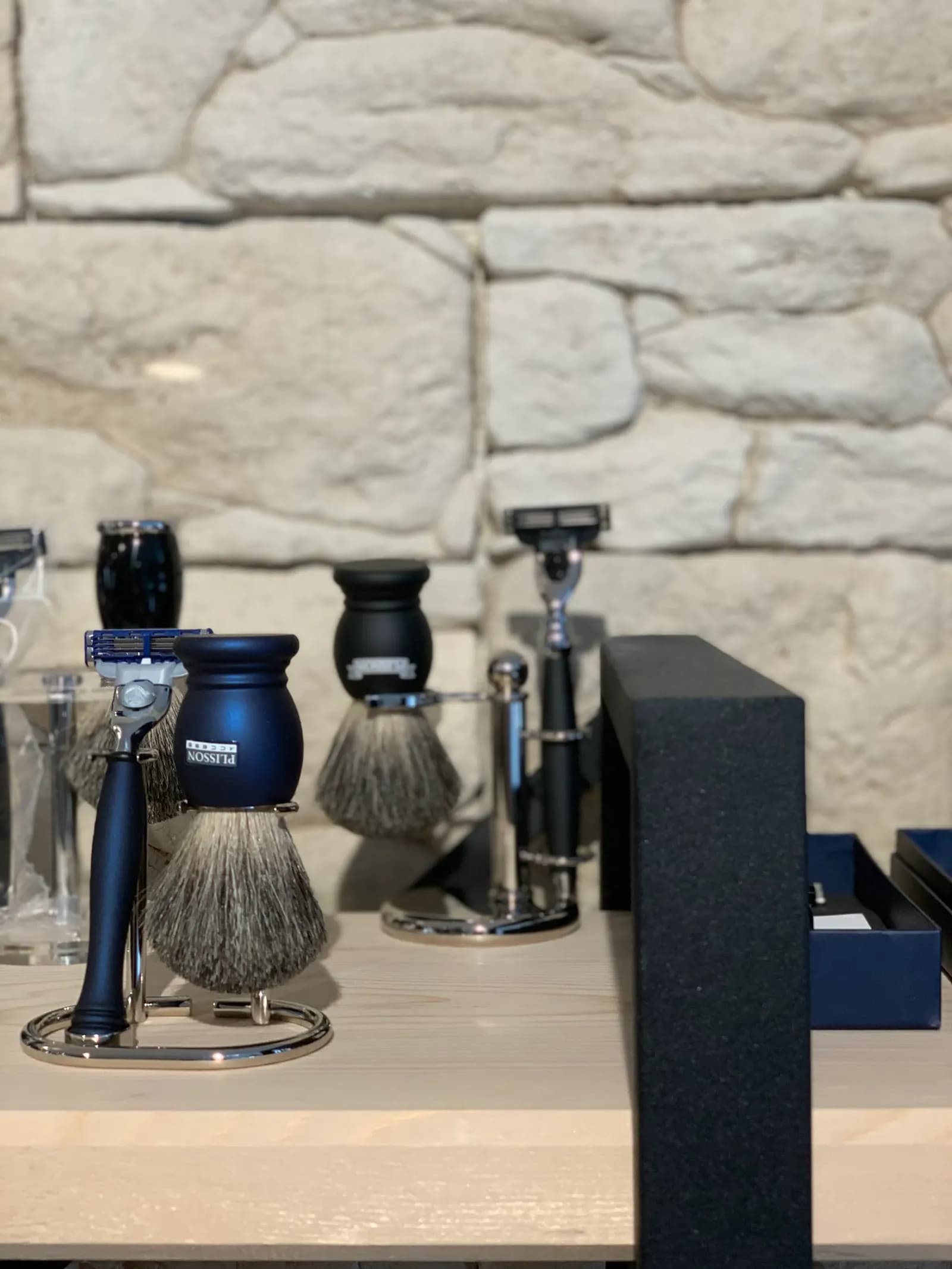 Blaireaux et rasoirs traditionnels Plisson